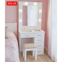 Coqueta Gabinete Pequeña Blanca