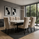 Comedor Capitoneado 6 Sillas