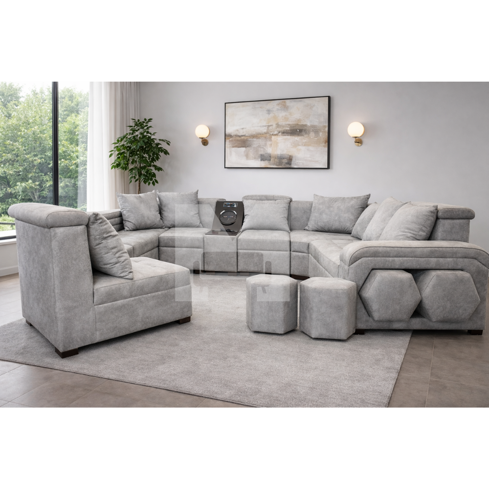 Sala Luciana Modular Gris