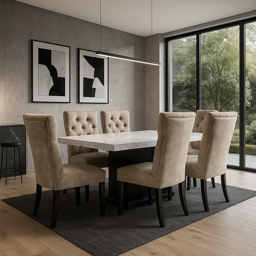 [MERC-067] Comedor Capitoneado 6 Sillas