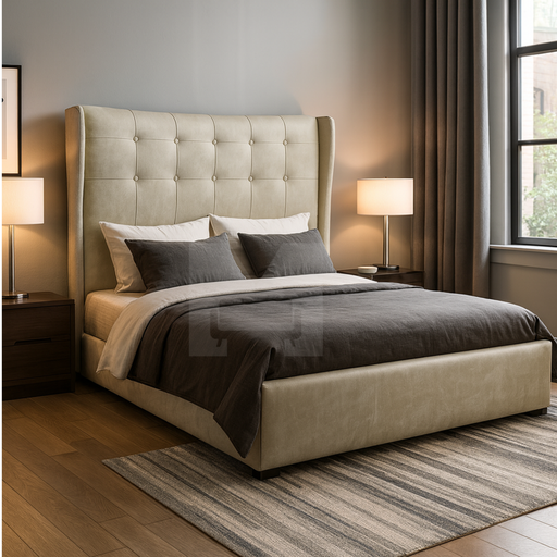 [SC-521] Cama Adriana Tapizada 2.5 Plazas