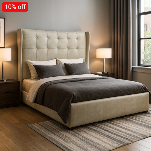 [SC-521] Cama Adriana Tapizada 2.5 Plazas